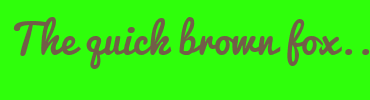 Image with Font Color 725E48 and Background Color 2FFF0B